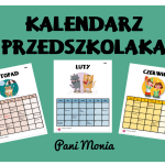 Kalendarz - dni specjalne w przedszkolu 2020/2021